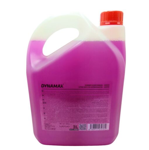 DYNAMAX Queen Summer Screen Wash Flower Scented 3 Litres Back side